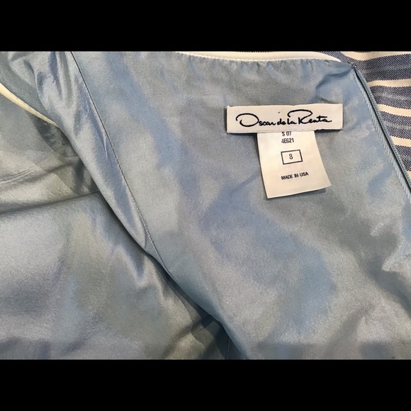 OSCAR DE LA RENTA SLEEVELESS DETAILED DRESS SZ 8 - Picture 15 of 16